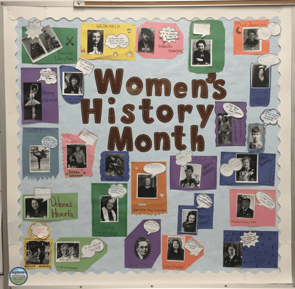 11 Inspiring Bulletin Board Ideas To Celebrate Women'S History for Women's History Month Bulletin Board Printables