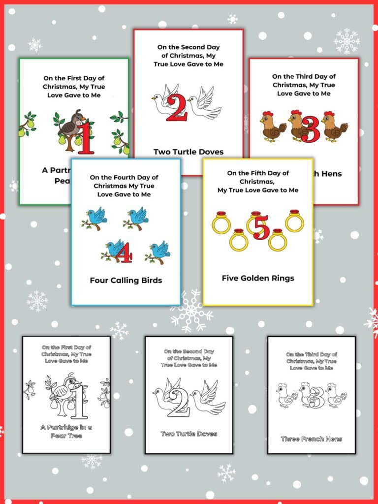 12 Days Of Christmas Cards Printable (Free!) | Healing Home with regard to 12 Days Of Christmas Printable
