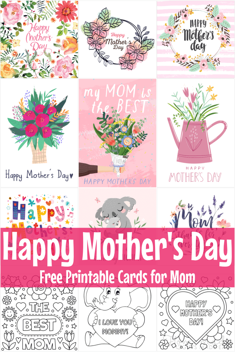 132 Free Printable Mother'S Day Cards For Your Mom for Mother'S Day Card Free Printable