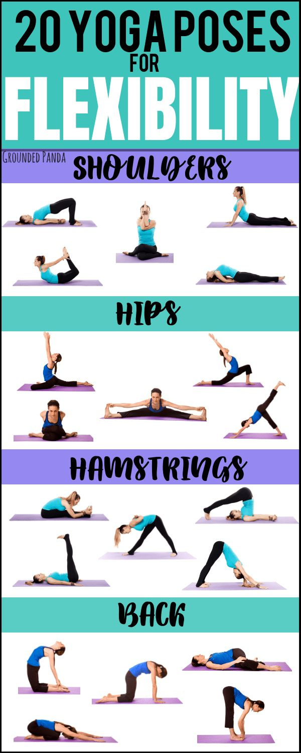 20 Beginner Yoga Poses For Flexibility (+ Free Printable) regarding Beginner Free Printable Yoga Poses