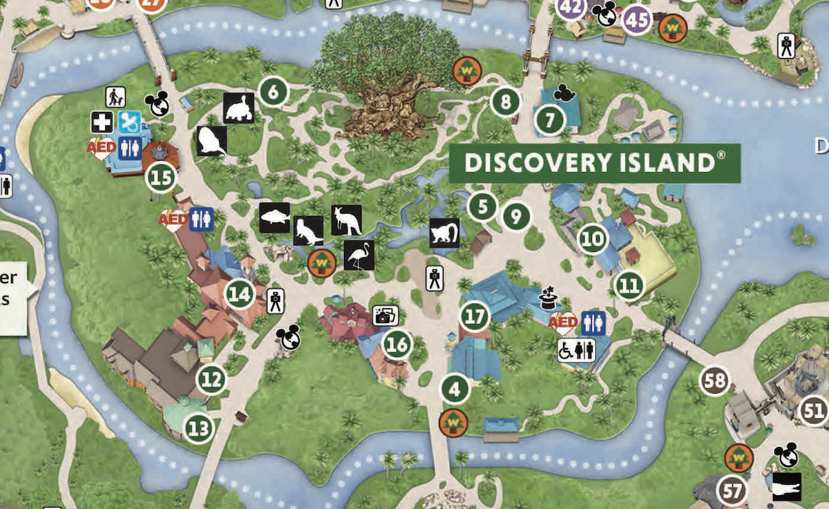 2024 Disney'S Animal Kingdom Map (Printable Pdf & Details) inside Printable Map Of Animal Kingdom