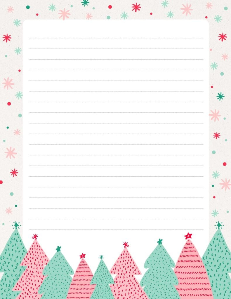 30+ Free Printable Christmas Border Printable Templates - The in Free Printable Christmas Note Paper
