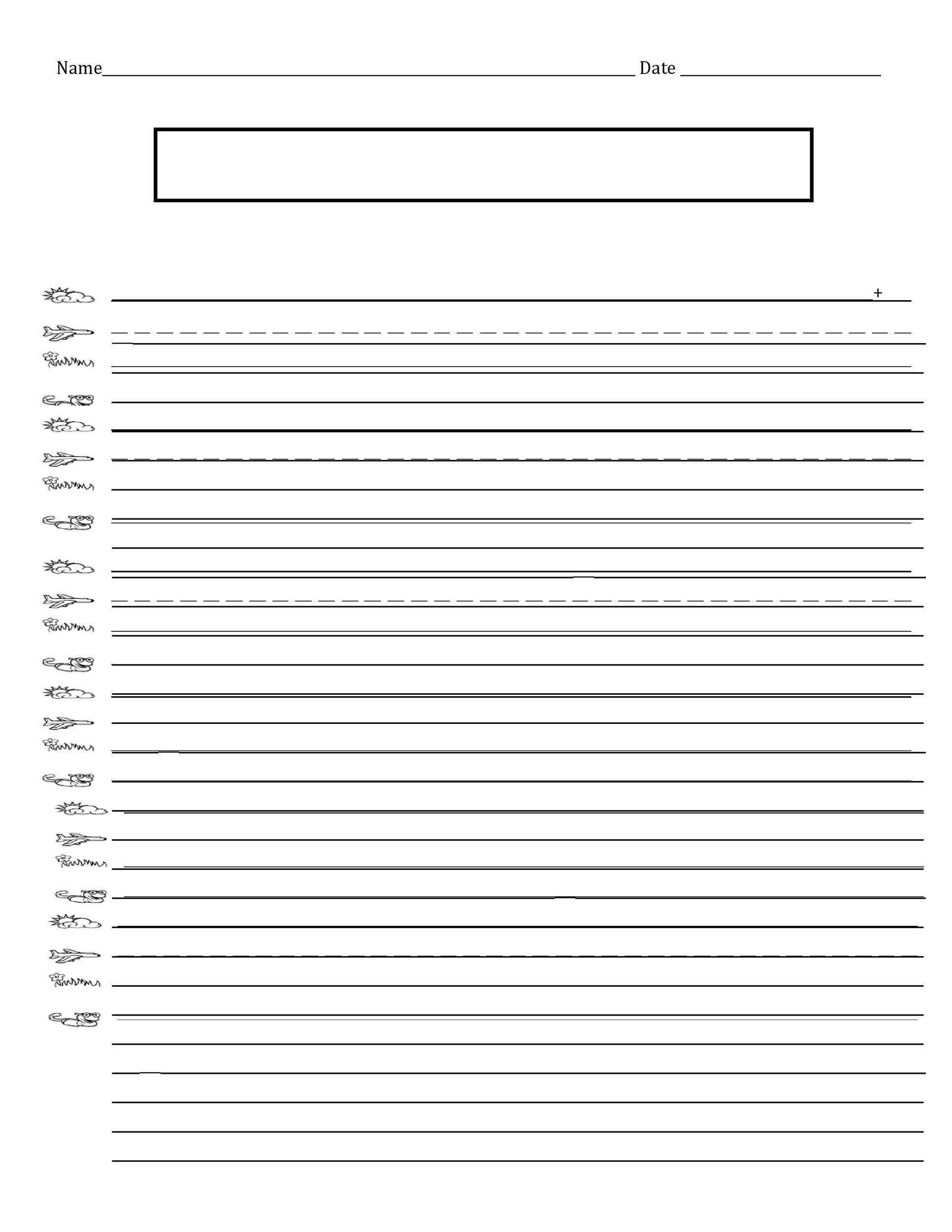 32 Printable Lined Paper Templates ᐅ Templatelab inside Lined Paper Printable Free Download