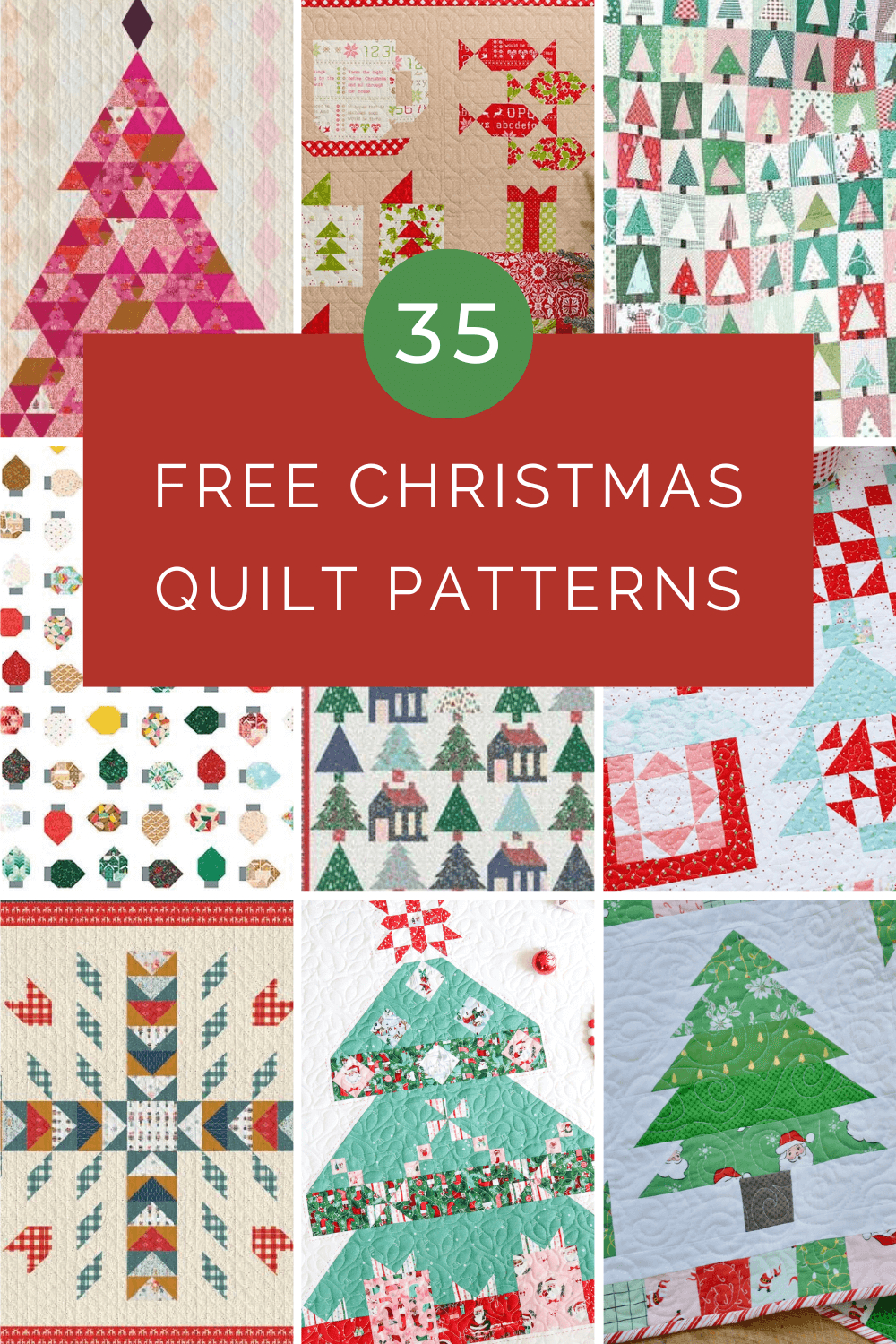 35 Totally Free Christmas Quilt Patterns in Free Printable Christmas Quilt Patterns Free