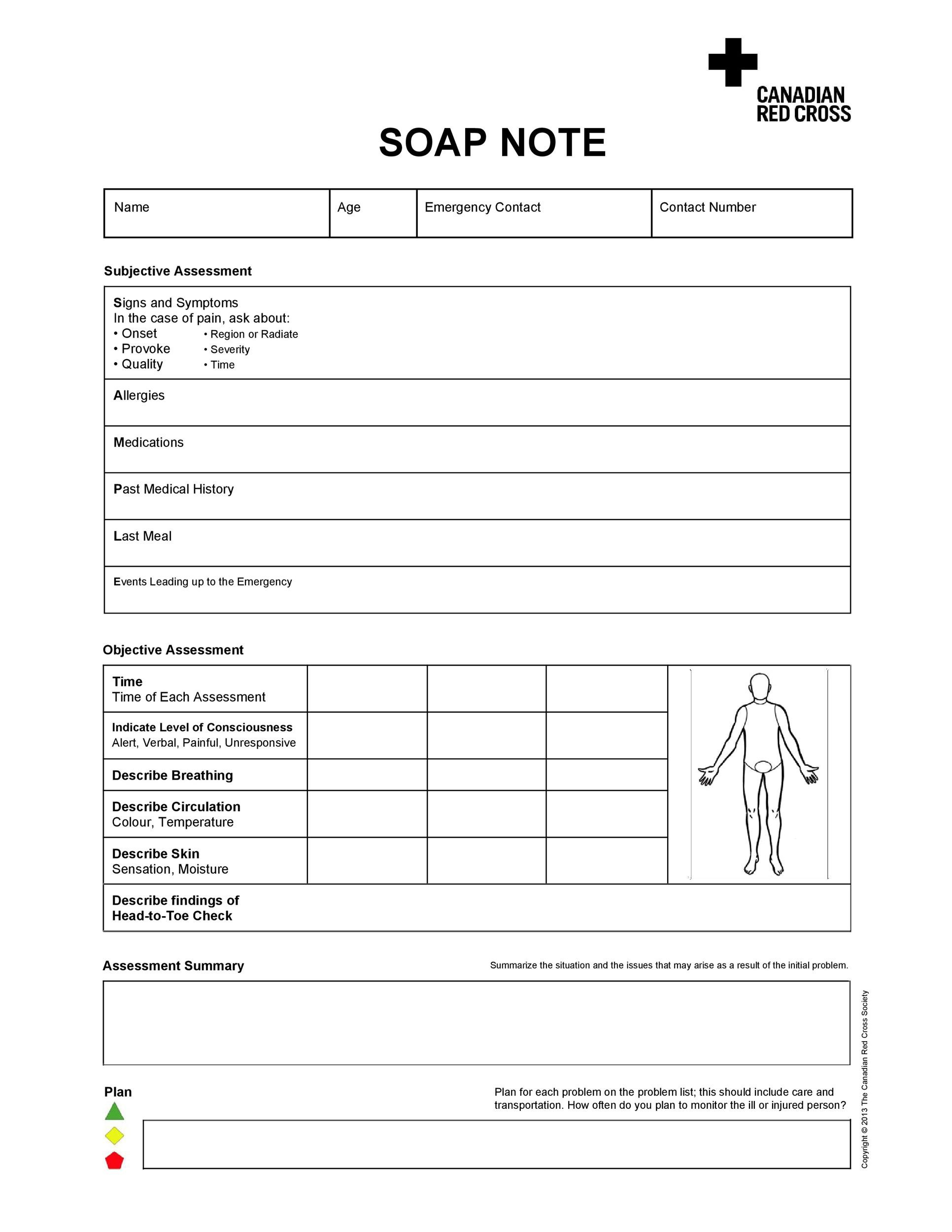 40 Fantastic Soap Note Examples & Templates ᐅ Templatelab inside Free Printable Soap Note Template
