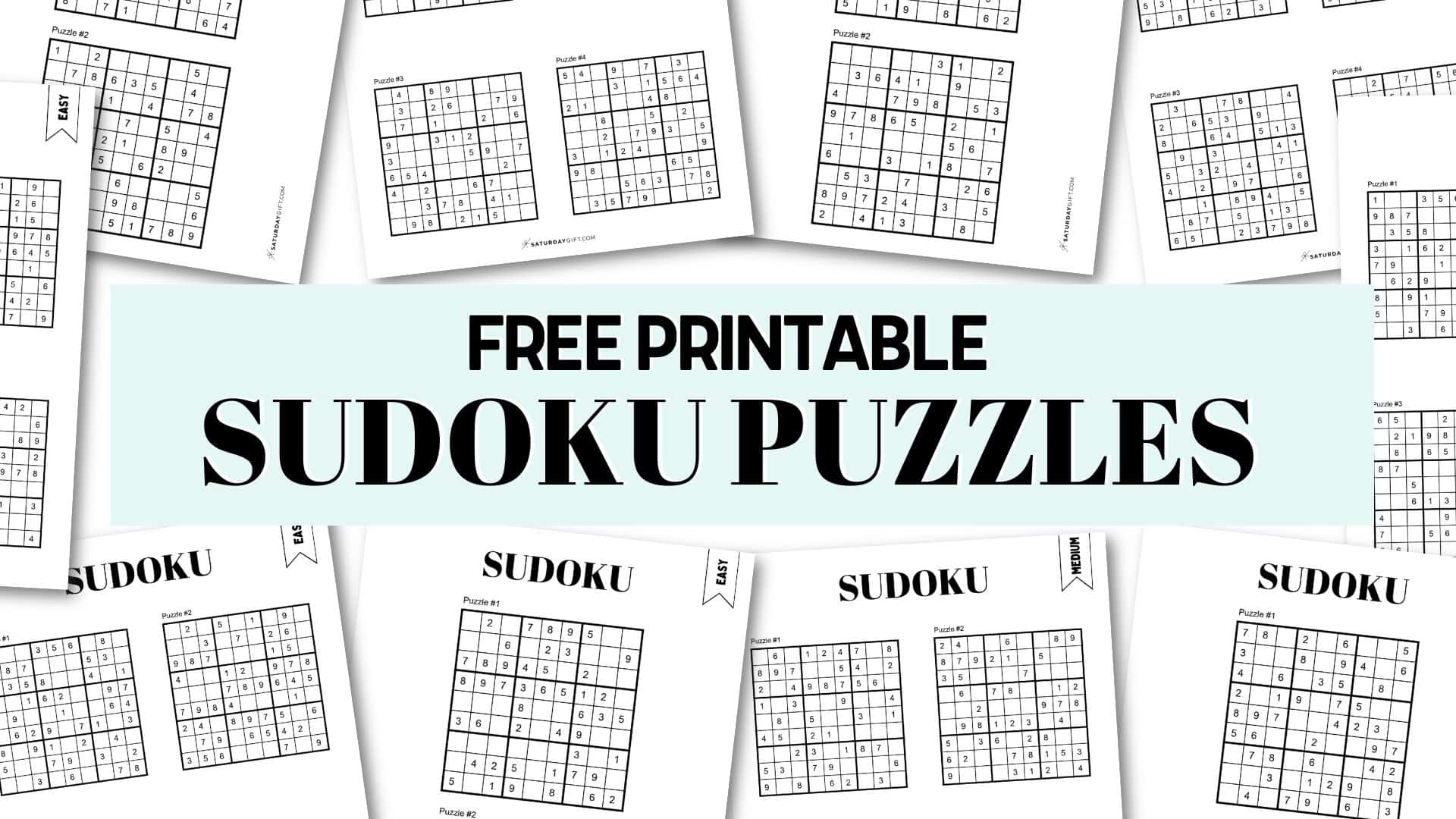 72 Free Printable Sudoku Puzzles | Saturdaygift in Newspaper Sudoku Answers Today Printable