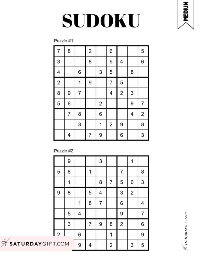 72 Free Printable Sudoku Puzzles | Saturdaygift intended for Newspaper Sudoku Answers Today Printable