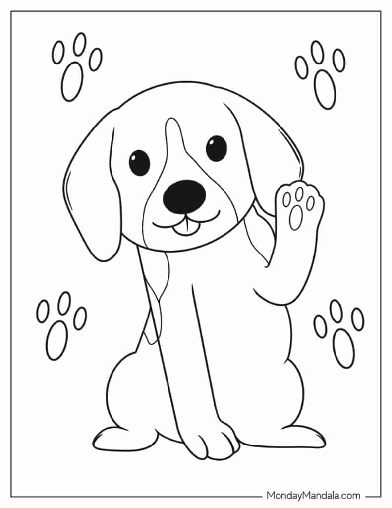 97 Dog Coloring Pages (Free Pdf Printables) inside Printable Pictures of a Dog