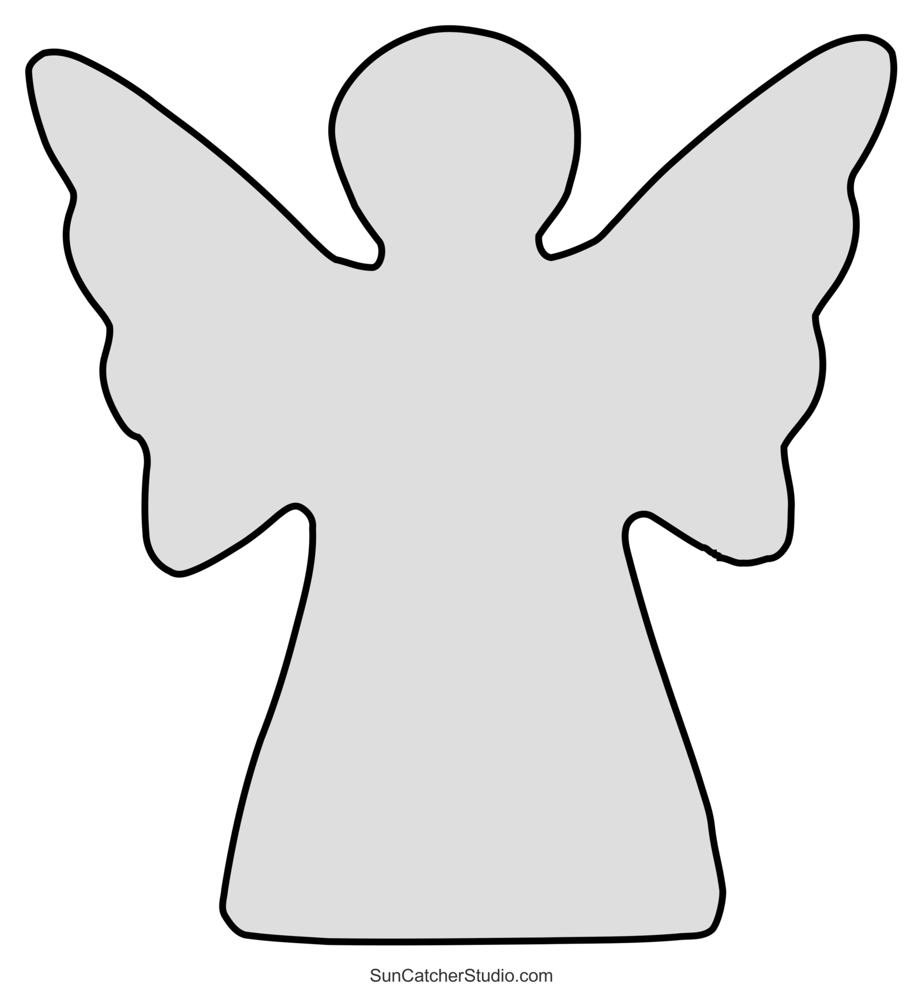Angel Templates And Stencils (Free Printable Patterns) – Free in 3d Angel Template Printable Free