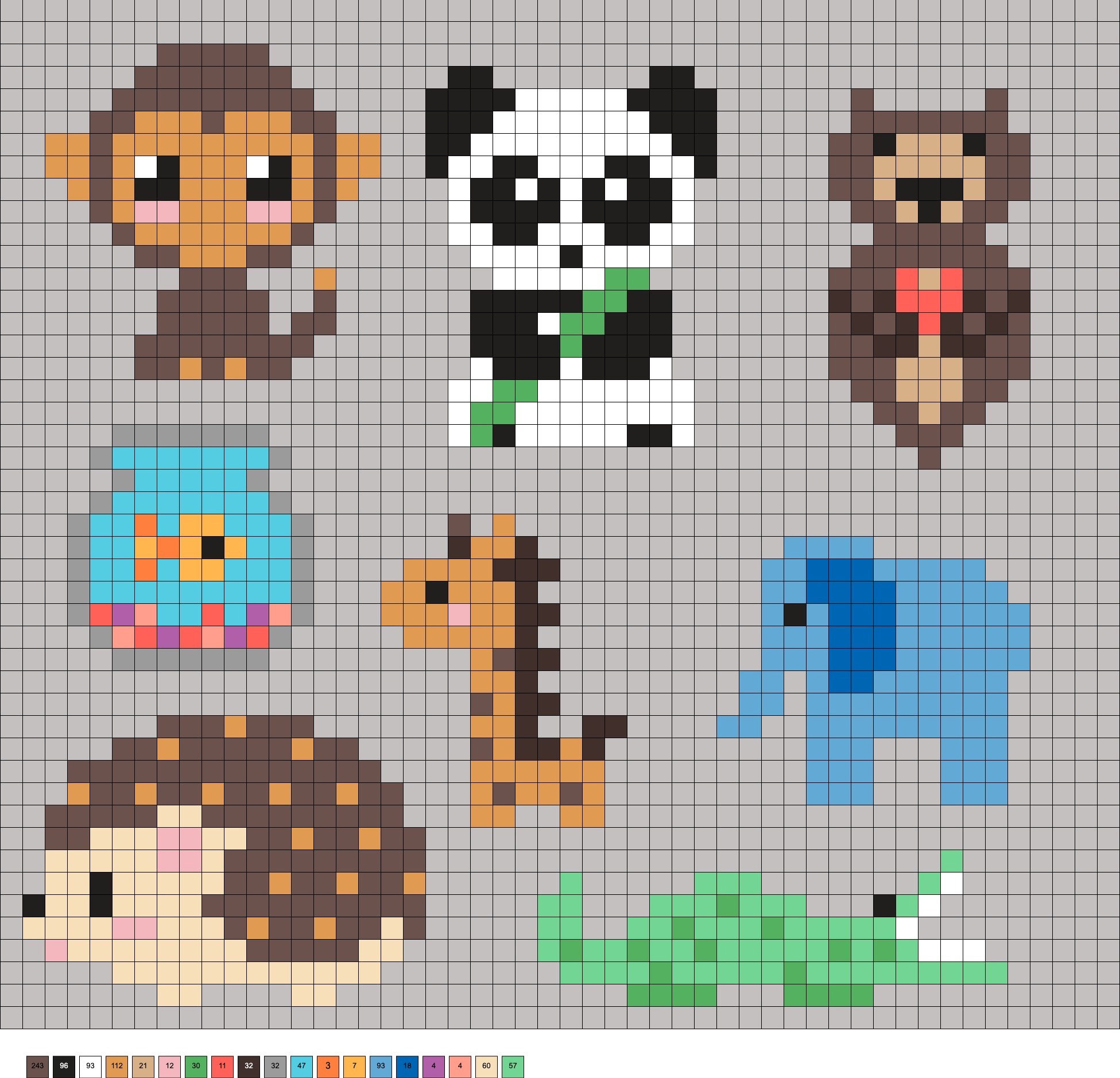 Animal Perler Beads (60+ Free Patterns!) - Diy Candy regarding Perler Bead Patterns Free Printable