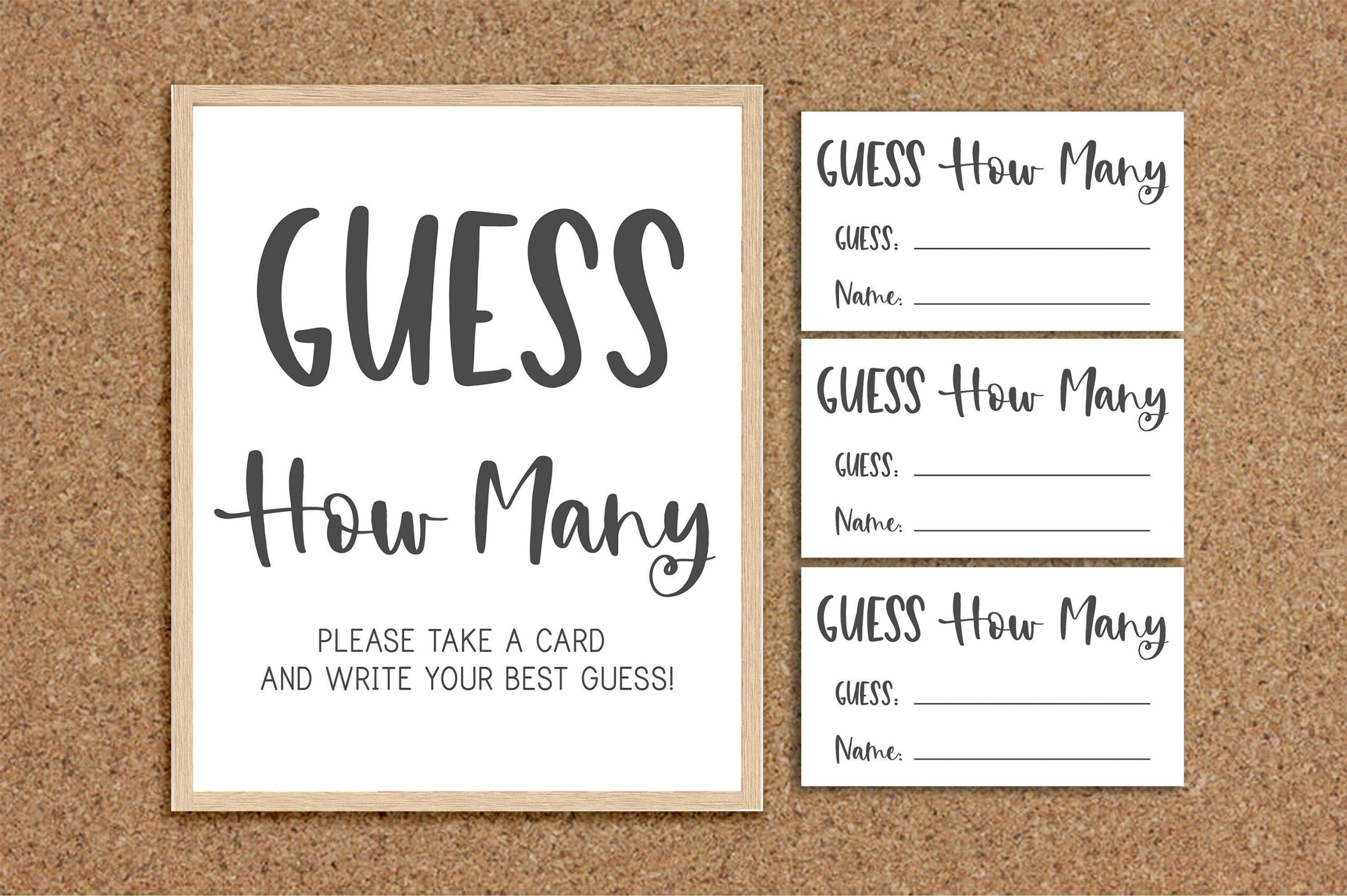 Baby Shower Guess How Many In A Jar Free Printable - Shop On Pinterest with regard to Printable Guess How Many In The Jar