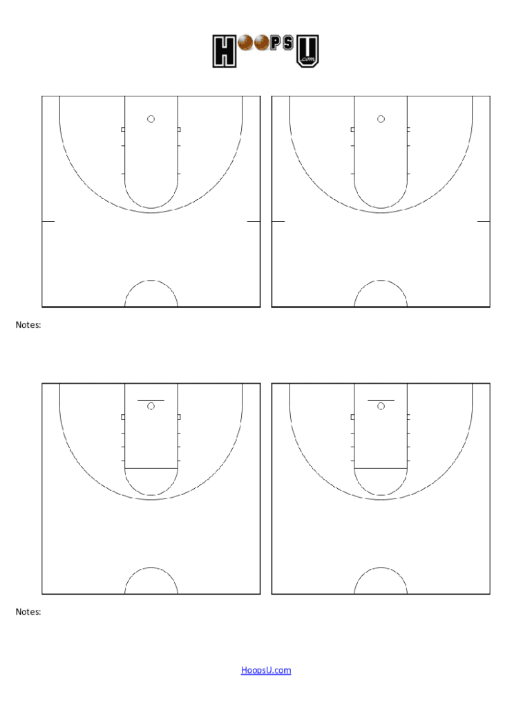 Basketball Court Diagrams Form - Fill Online, Printable, Fillable in Printable Basketball Court Diagram For Plays