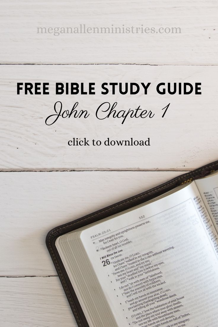 Bible Study Of John Chapter 1 (Free Printable Study Guide) within Free Printable Bible Study on the Book of John