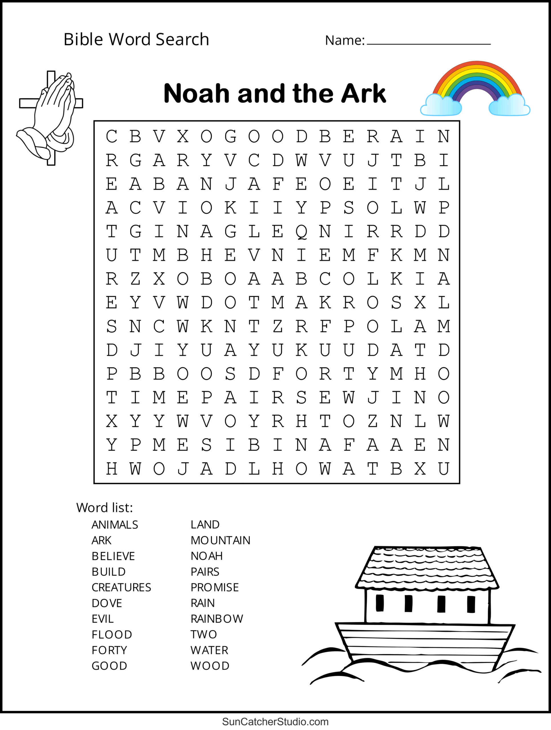 Bible Word Search (Free Printable Christian Puzzles) – Free with Free Christian Word Search Printables