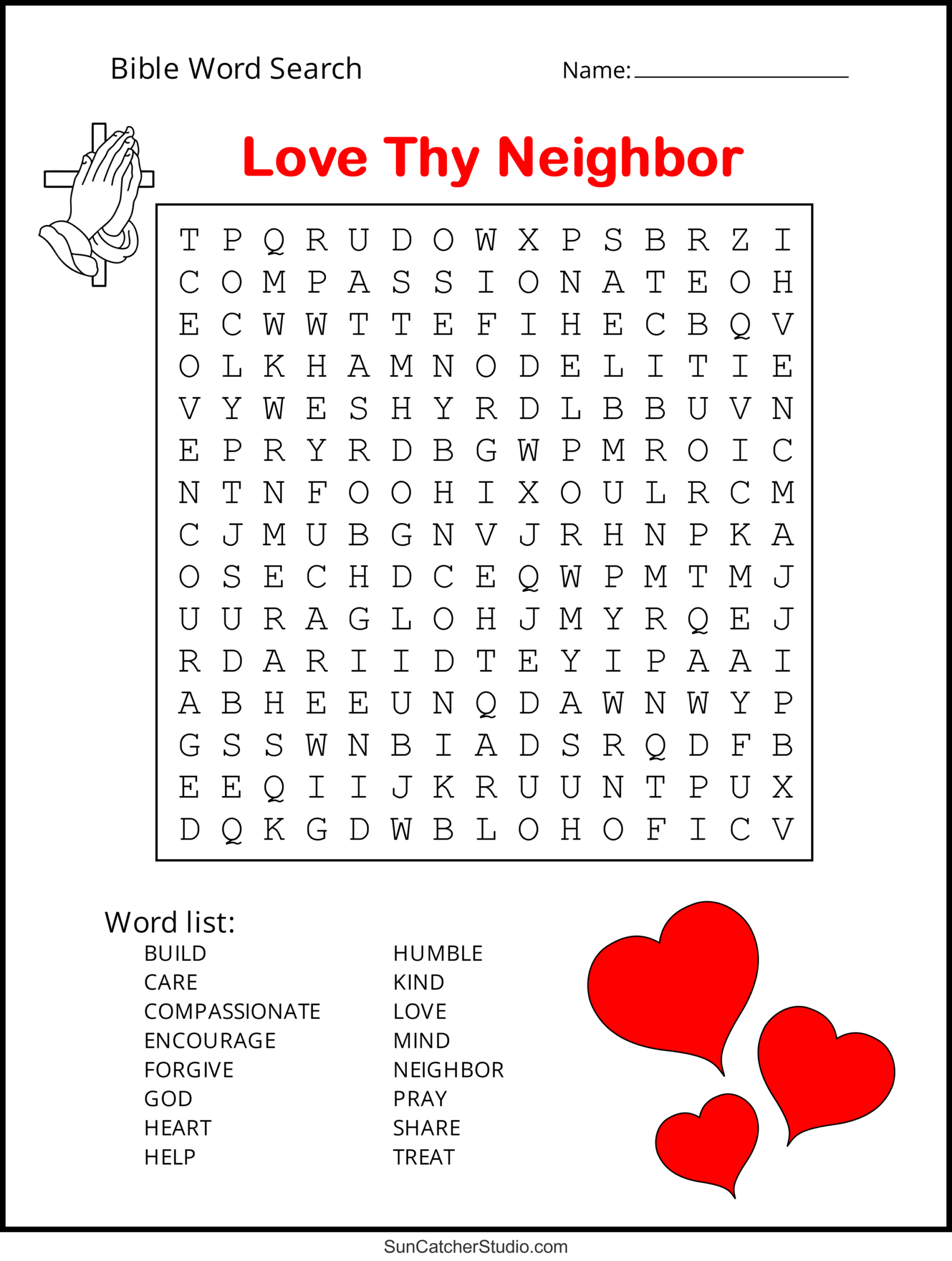 Bible Word Search (Free Printable Christian Puzzles) – Free with regard to Free Christian Word Search Printables