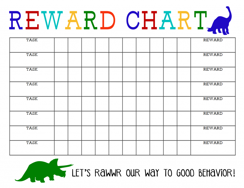 Blank Reward Chart Printable - The Girl Creative regarding Behavior Chart For Kids Printable