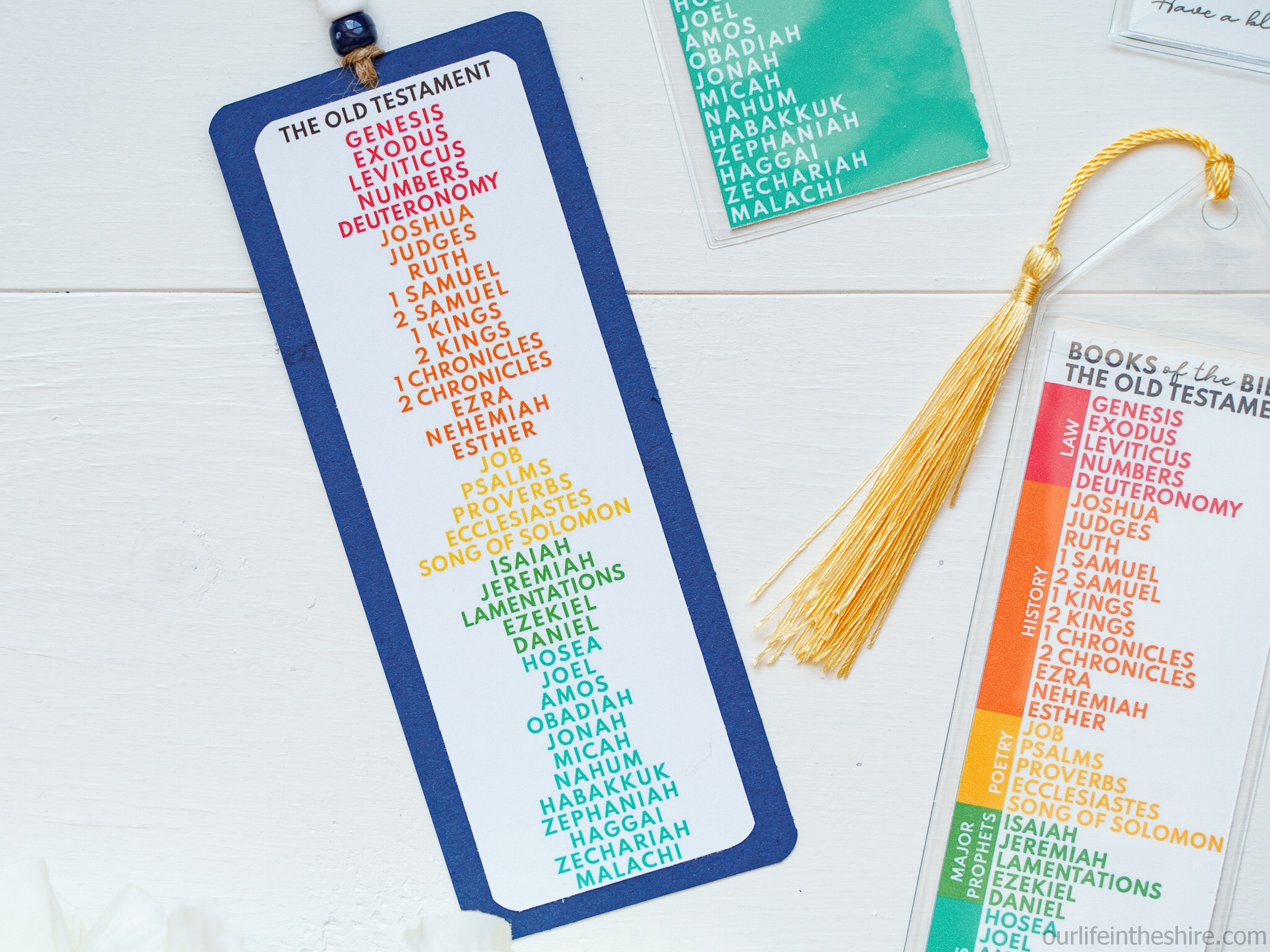 Books Of The Bible - Bookmarks! - Our Life In The Shire for Books Of The Bible Bookmark Printable