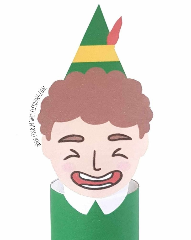 Buddy Elf Toilet Paper Roll Craft | Finding Myself Young regarding Buddy the Elf Face Printable