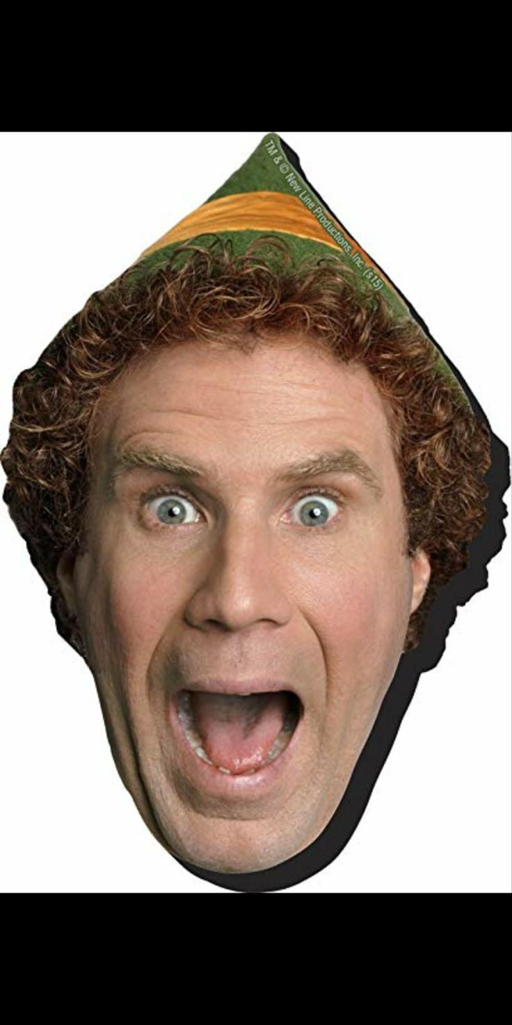 Buddy The Elf Excited Face Printable pertaining to Buddy the Elf Face Printable