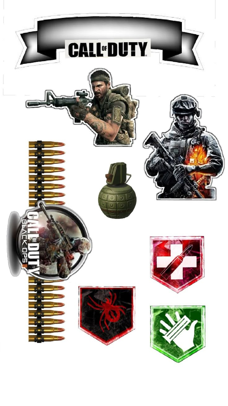 Call Of Duty for Call of Duty Cupcake Toppers Printable