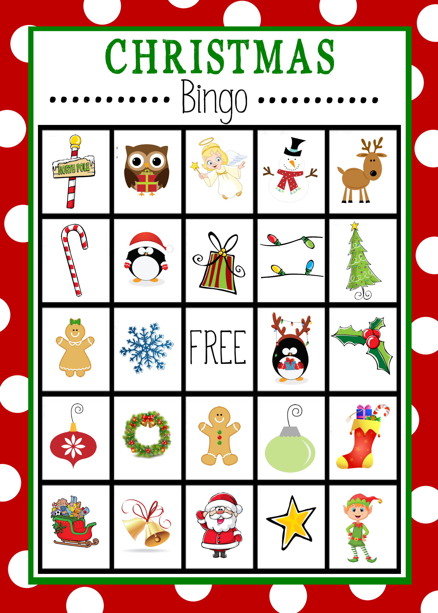 Christmas Bingo - Crazy Little Projects inside Christmas Bingo Printable Free