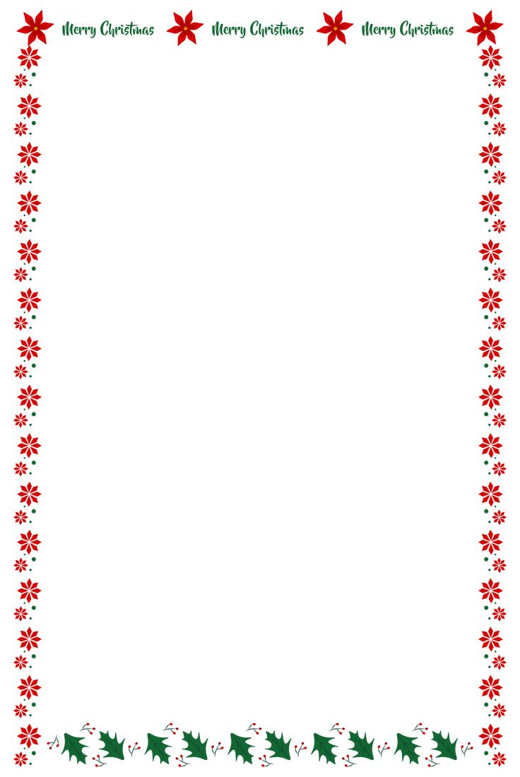 Christmas Letter Head - 14 Free Pdf Printables | Printablee for Free Printable Christmas Note Paper