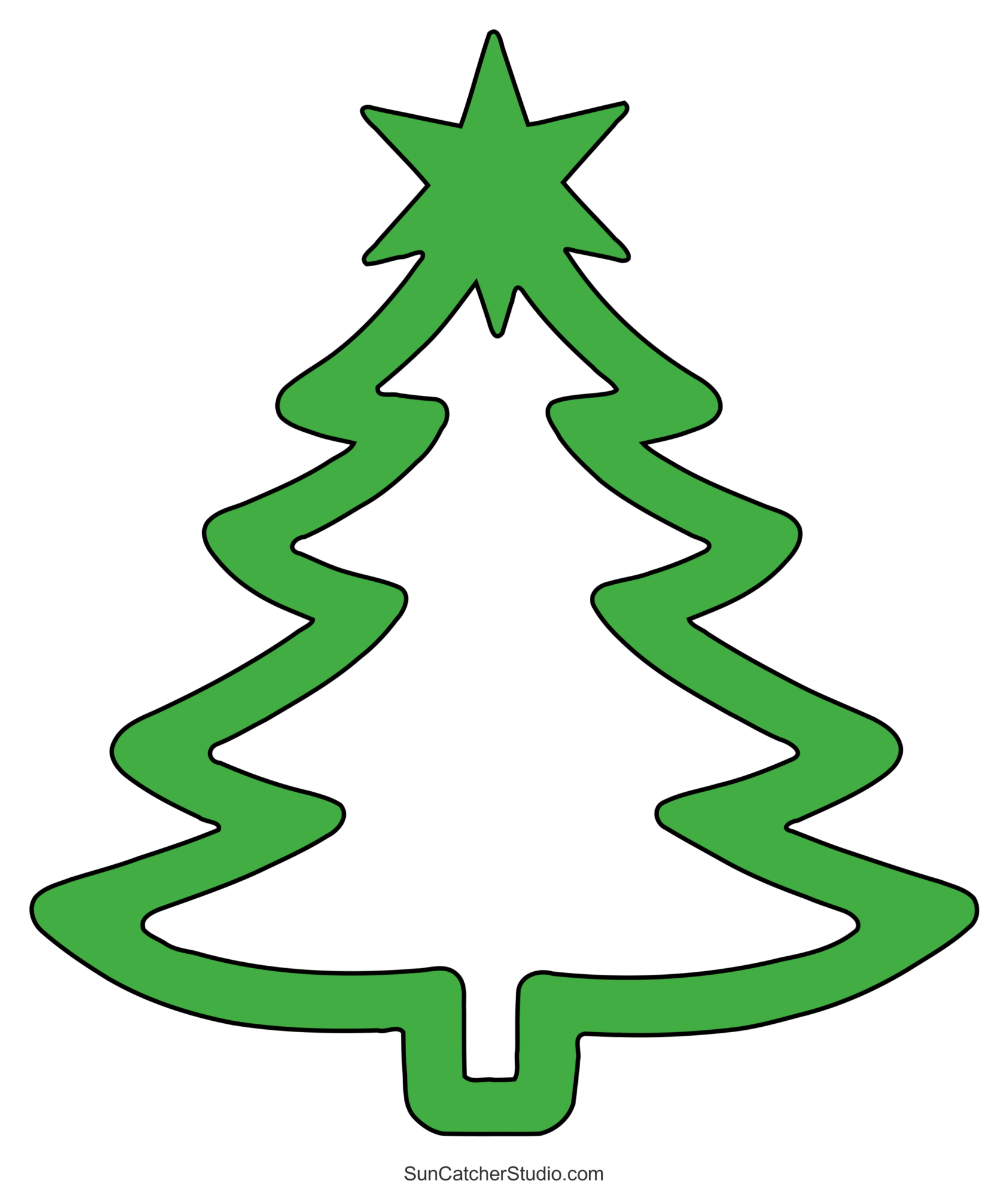 Christmas Tree Templates And Stencils (Free Printable Patterns inside Printable Images of Christmas Trees