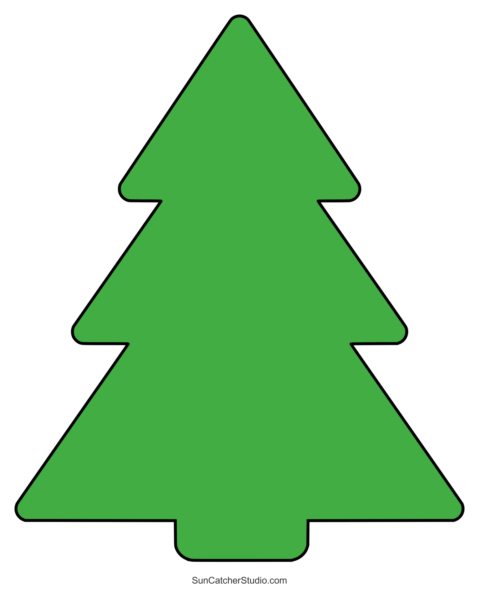 Christmas Tree Templates And Stencils (Free Printable Patterns regarding Picture Of A Christmas Tree Printable