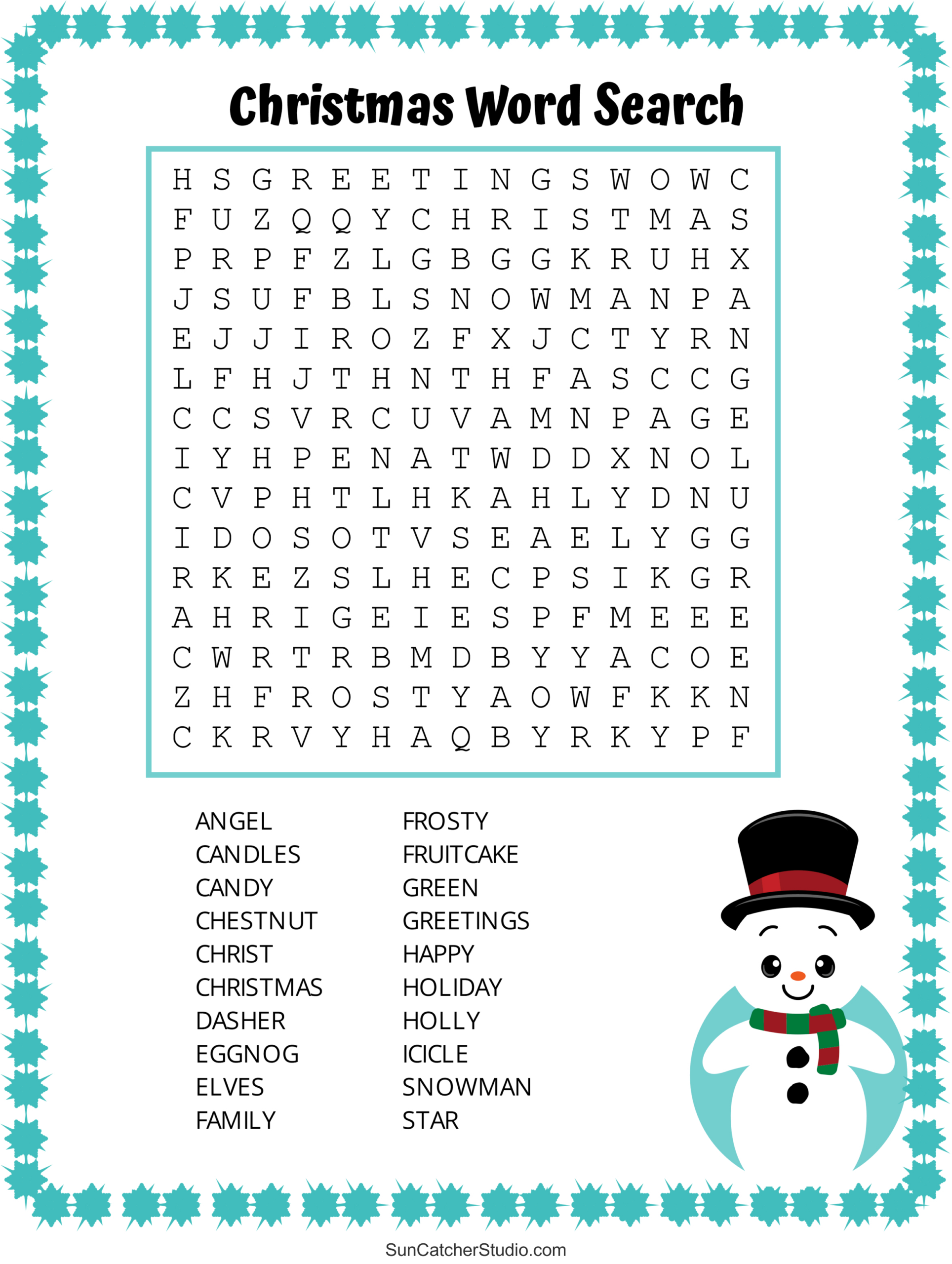 Christmas Word Search (Free Printable Pdf Puzzles) – Free intended for Printable Free Christmas Word Search