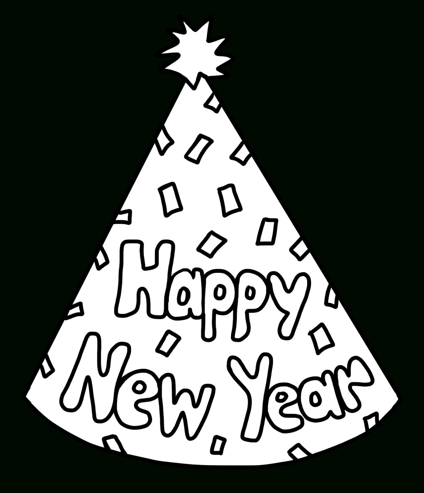Clip Artcarrie Teaching First: Happy New Year Party Hat Freebie with Happy New Year Hat Printable