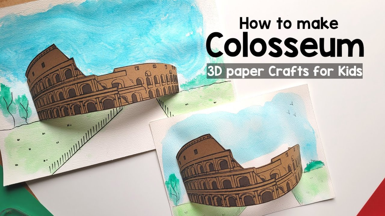 Colosseum Craft - Build A Pop-Up Monument With A Printable! within Cut Out Printable Colosseum Template