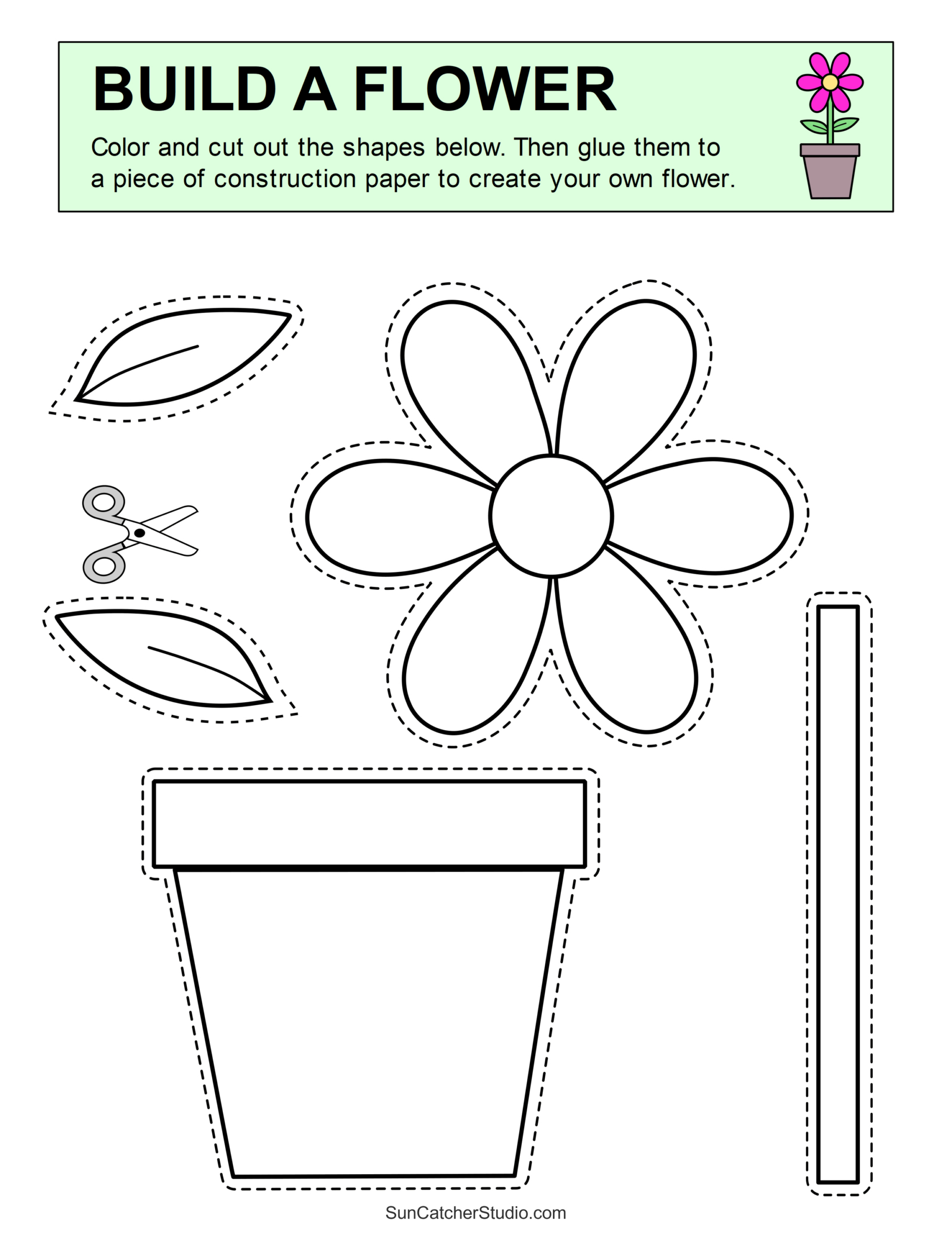 Cut And Paste Worksheets (Printable Activities For Kids) – Free for Free Printable Cut and Paste Crafts