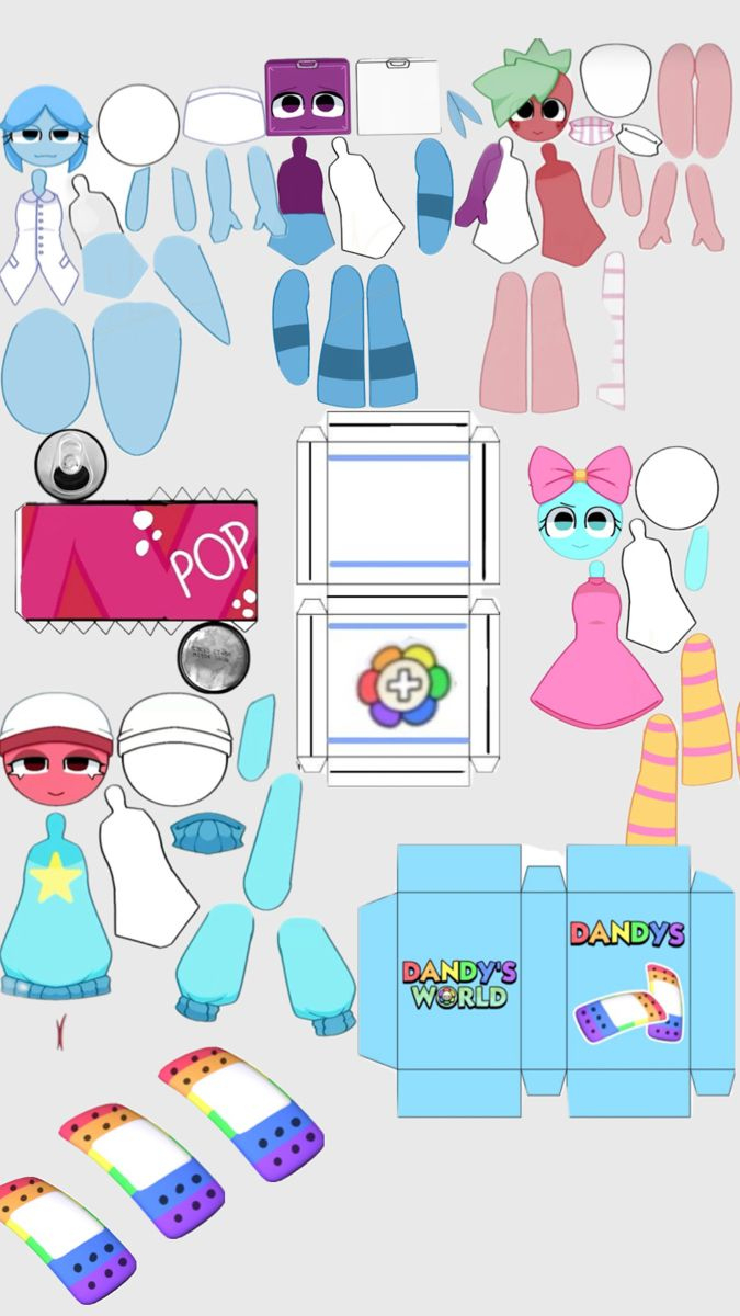 Dandy World Tooms! inside Dandys World Paper Dolls Printable