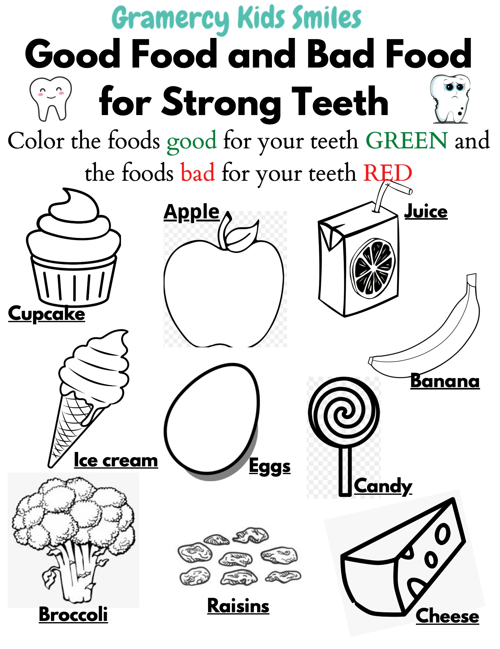 Dental Hygiene Worksheets For Kids | Gramercy Kids Smiles intended for Free Printable Dental Health Worksheets