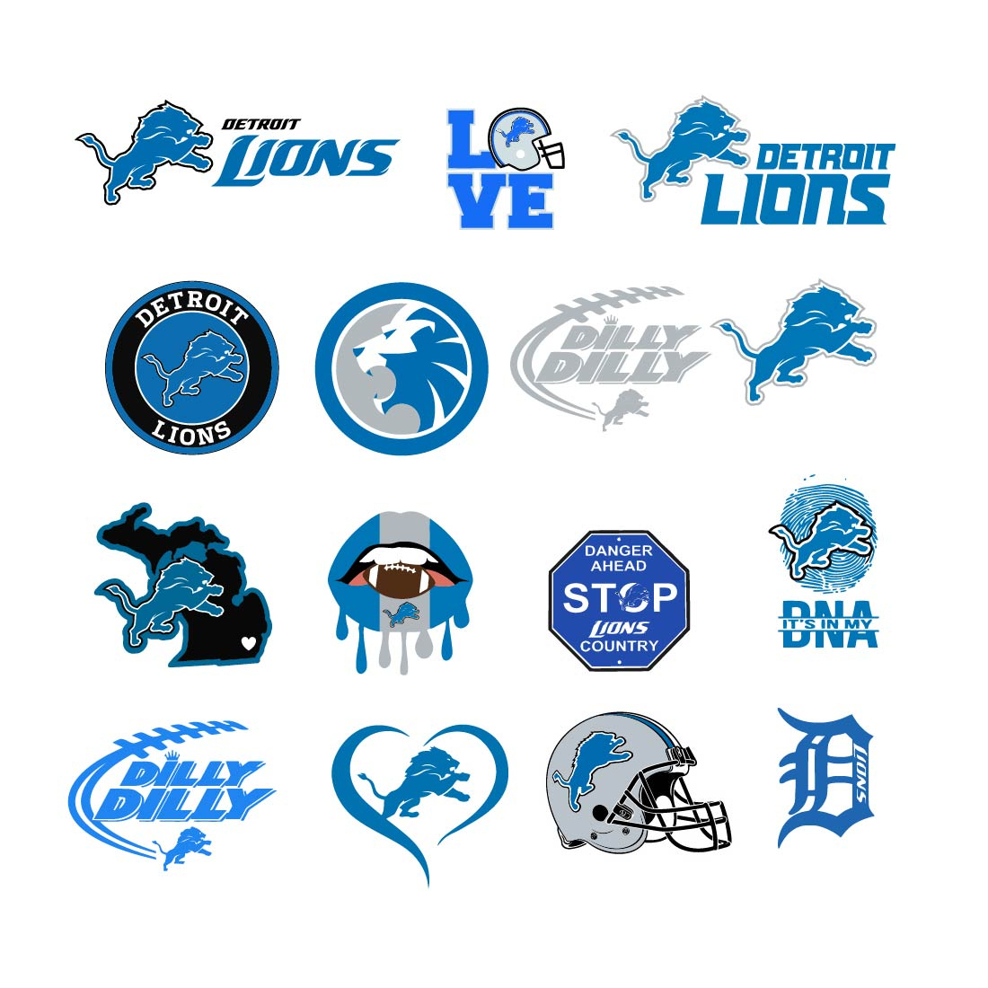 Detroit Lions Vector Logo Svg with regard to Detroit Lions Printable Logo Free