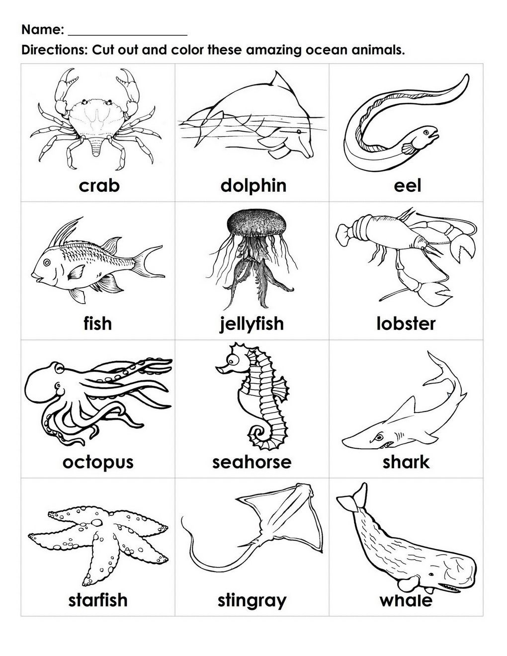 Discover 24 Under The Sea And Animal Worksheets Ideas | Under The regarding Printable Images Of Sea Animals