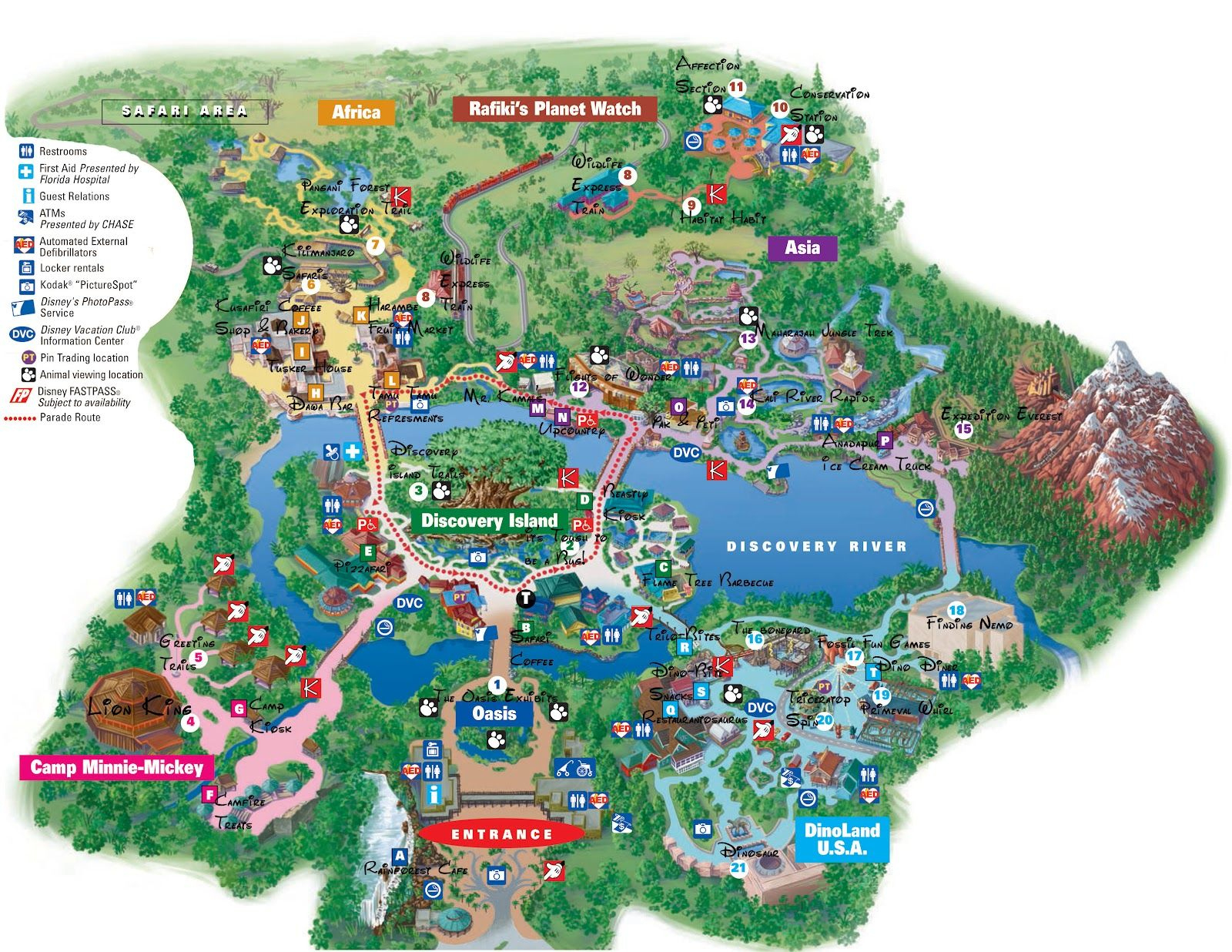 Disney Animal Kingdom Map - Worksheets Library regarding Printable Map of Animal Kingdom