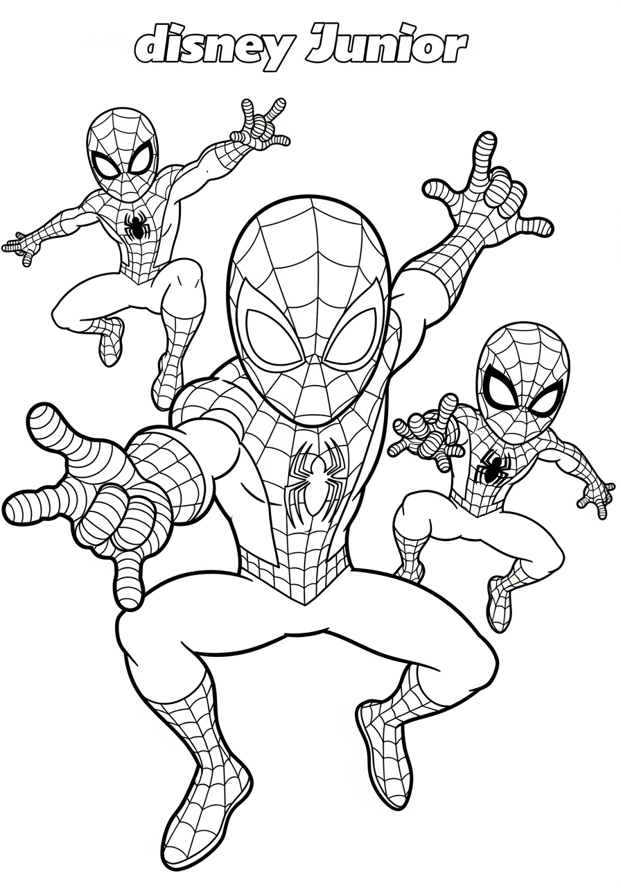 Disney Junior Spidey And His Amazing Friends Coloring Page within Spidey and His Amazing Friends Printable