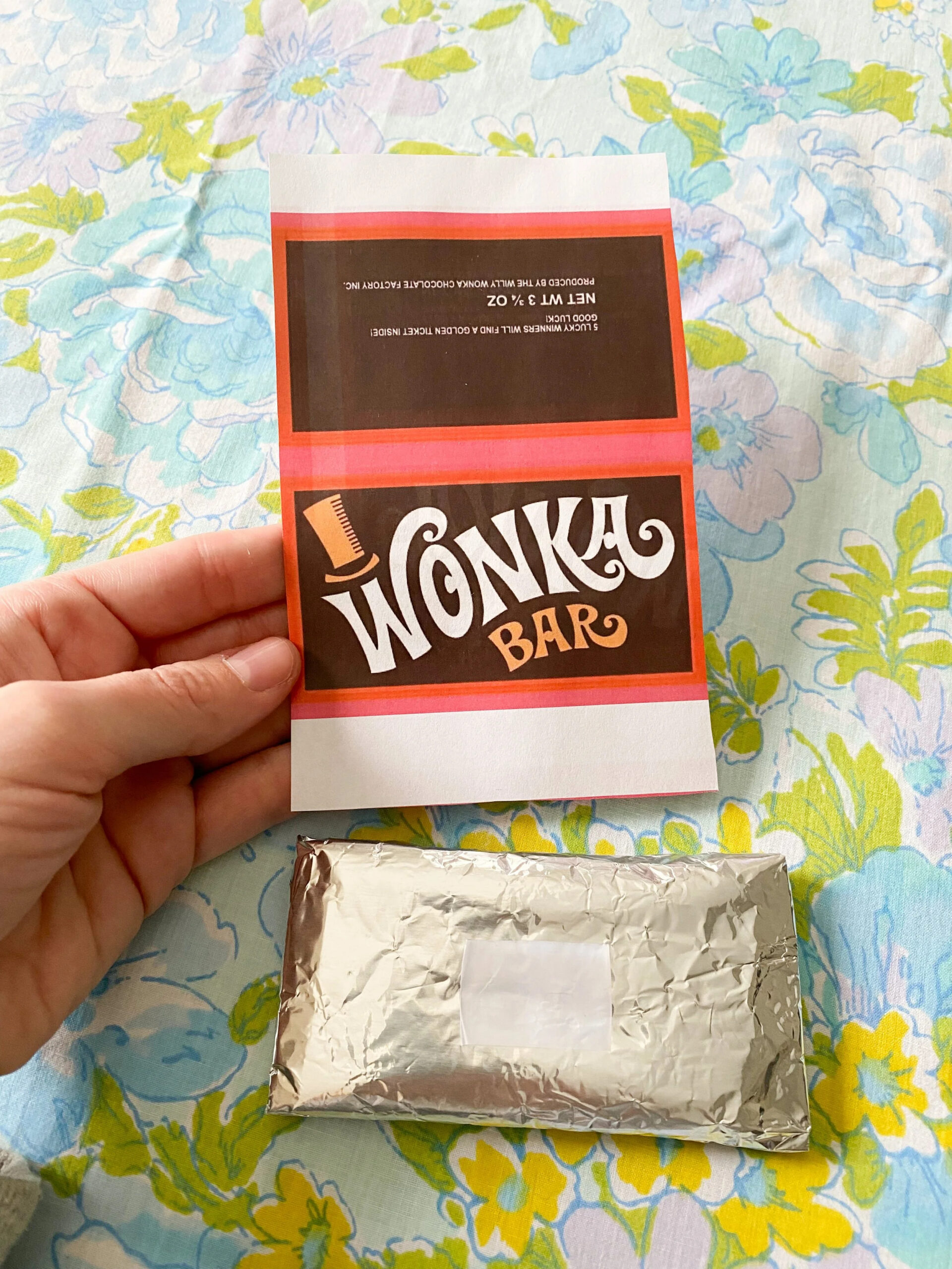 Diy Wonka Bar Craft + Free Printable — Emily Retro - Vintage And regarding Printable Free Wonka Bar Wrapper