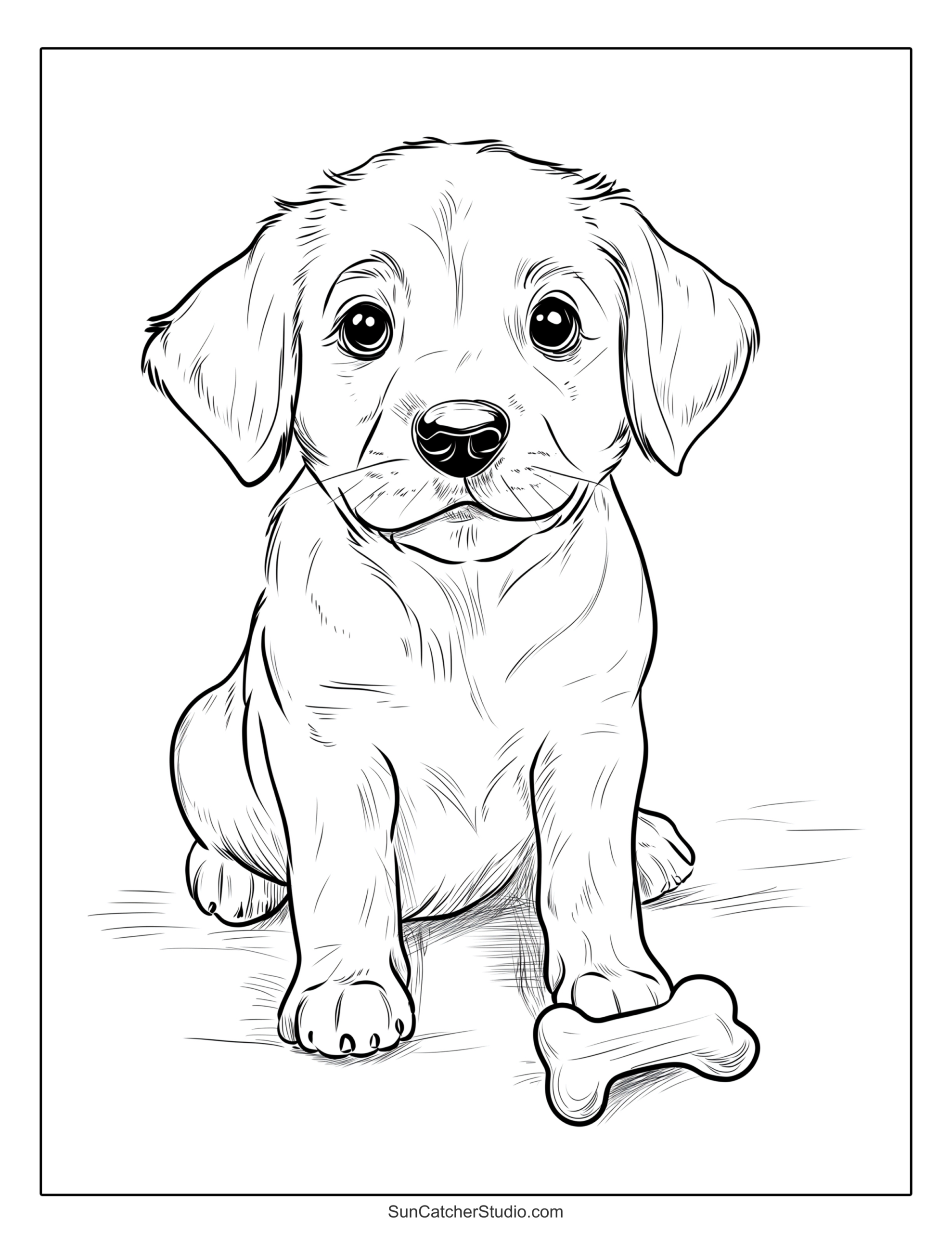 Dog And Puppy Coloring Pages And Coloring Sheets – Free Printables with regard to Printable Pictures Of A Dog