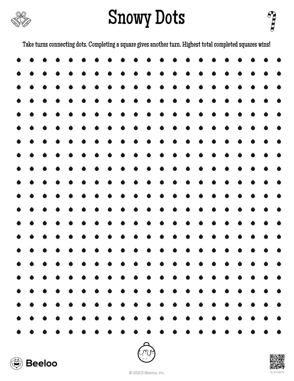 Dots And Boxes Games • Beeloo Printable Crafts And Activities For Kids pertaining to Dots And Boxes Game Printable