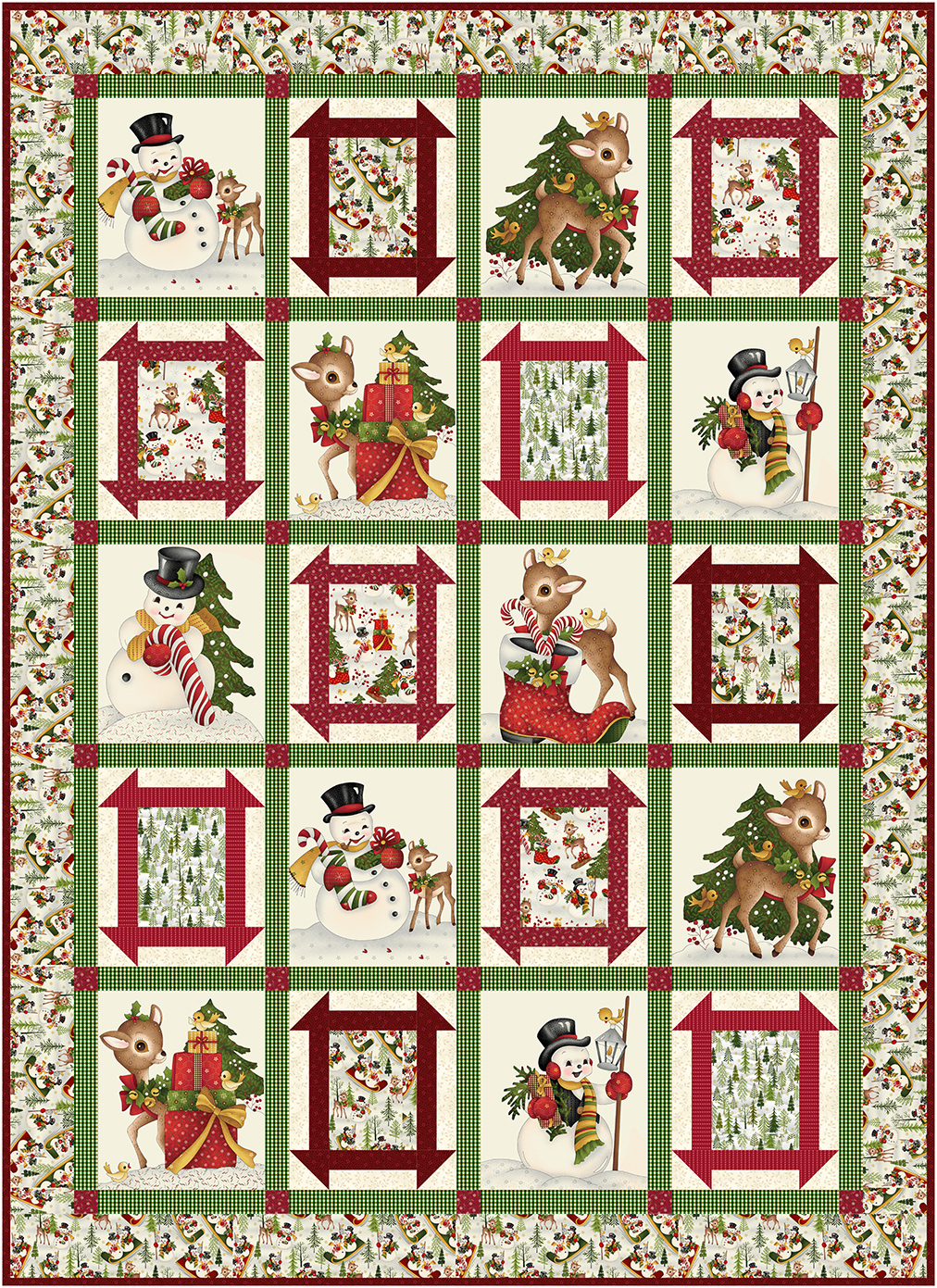 Download 2 Free Christmas Quilt Patterns - Pieced Brain intended for Free Printable Christmas Quilt Patterns Free