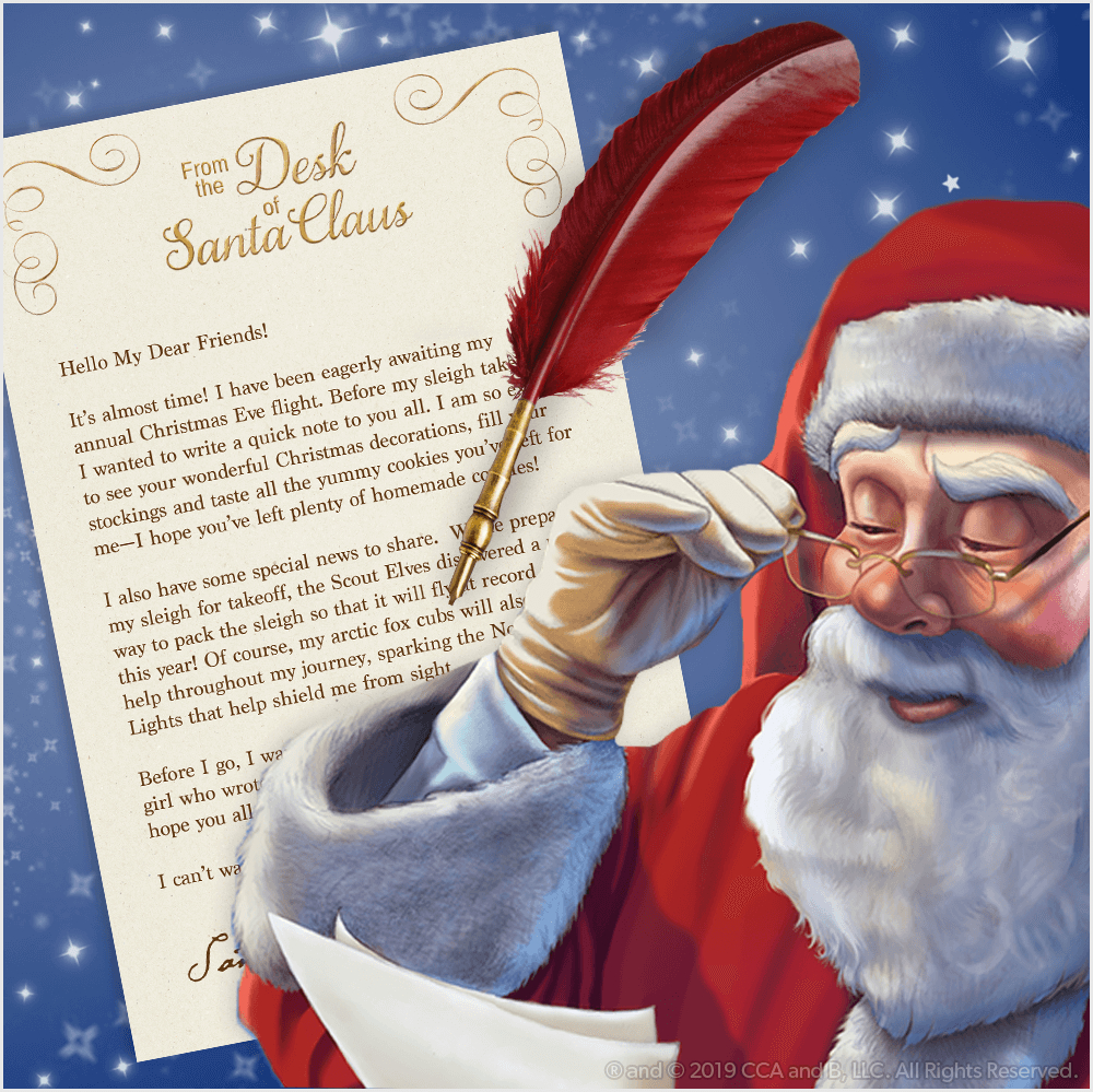 Download A Free, Printable Letter From Santa | The Elf On The Shelf for Free Printable Letter From Santa Template