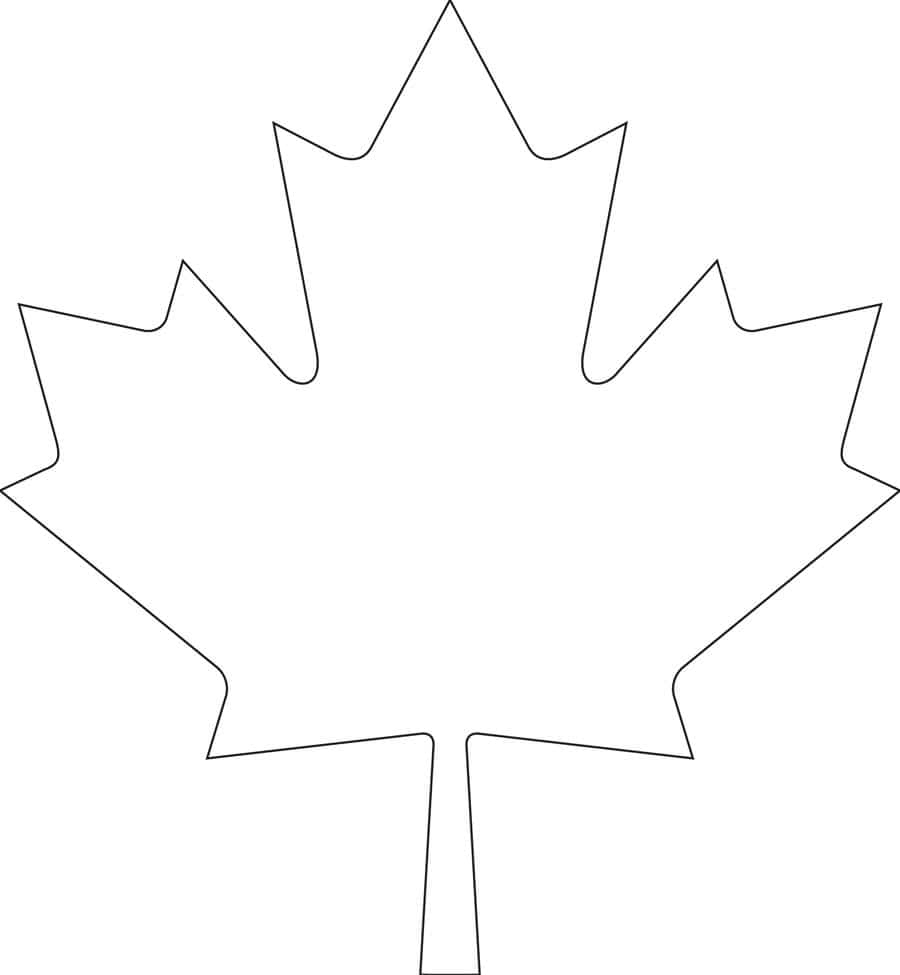 Downloadable Maple Leaf Template For Your Canada Day Crafts with Maple Leaf Template Printable Free