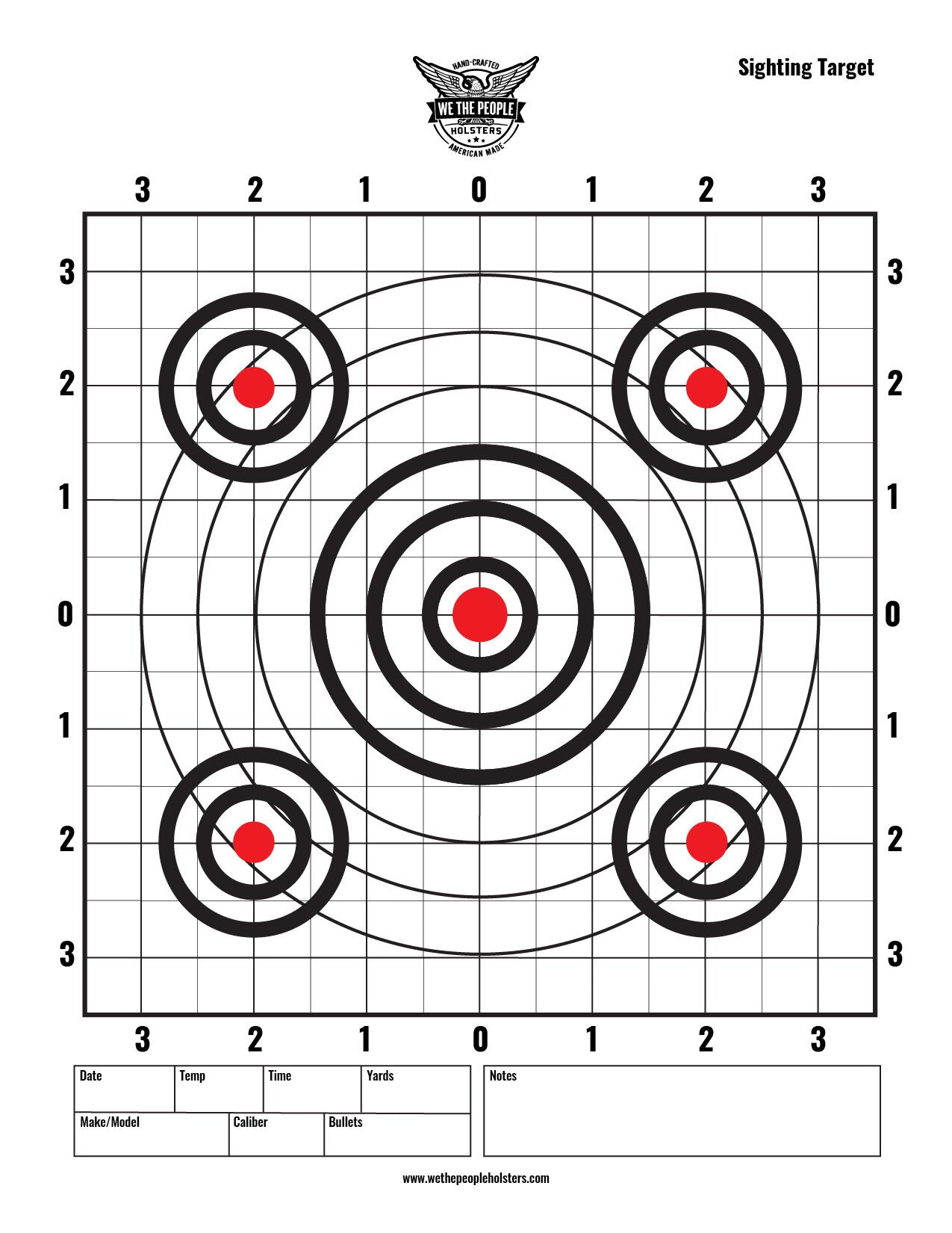 Downloadable Targets | Free Shooting Targets | Printable Targets inside Printable 8.5 X 11 Targets For Shooting