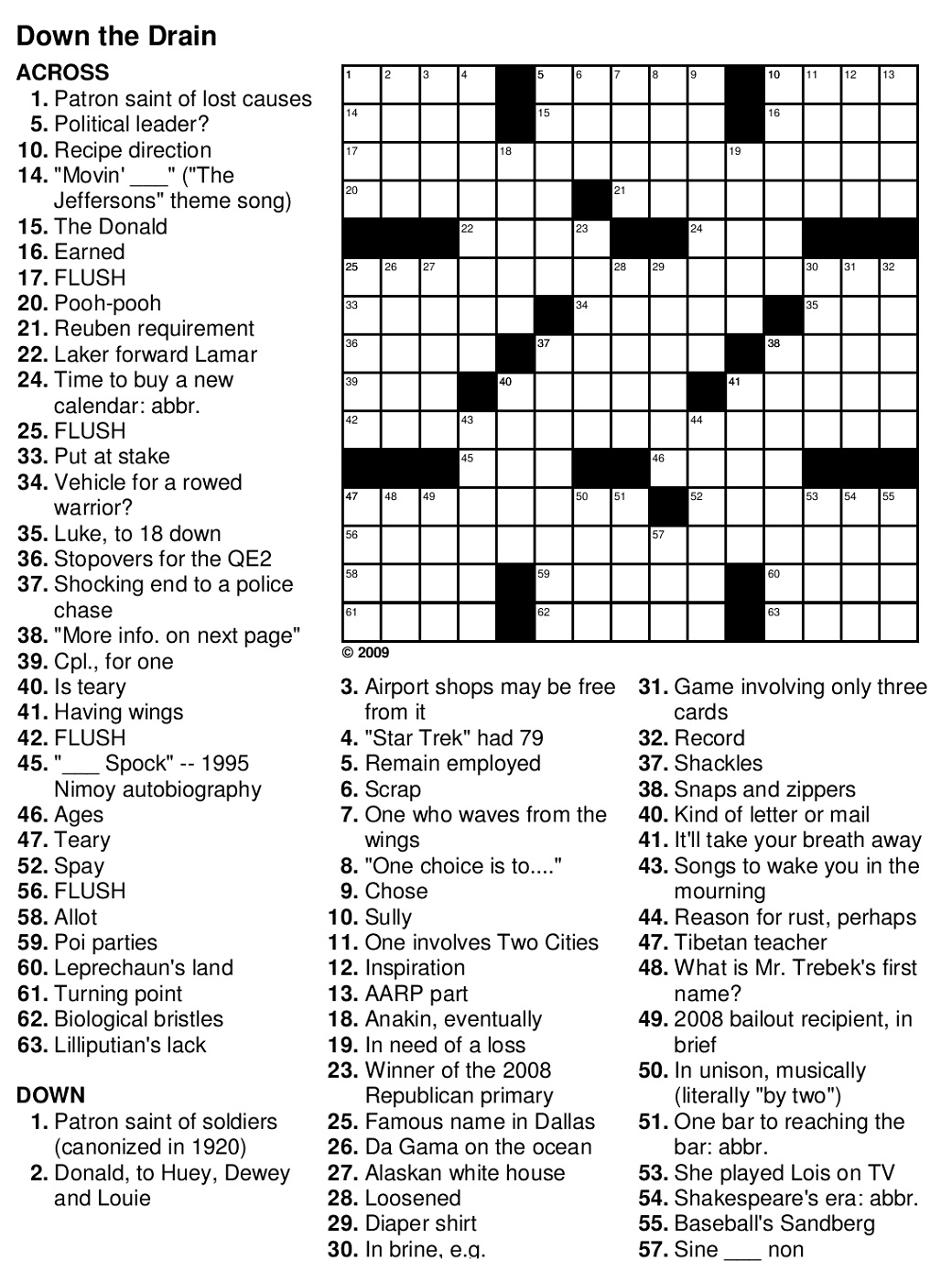 Easy Crossword Puzzles For Seniors | Activity Shelter - Worksheets pertaining to Free Crosswords For Seniors With Answers Printable