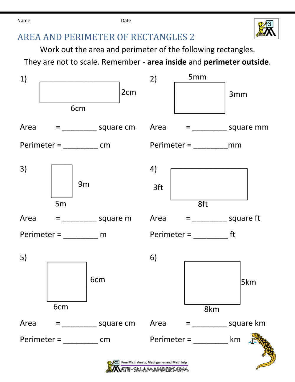 Explore Engaging Area And Perimeter Worksheets | Interactive Math with Area and Perimeter Printable Worksheets