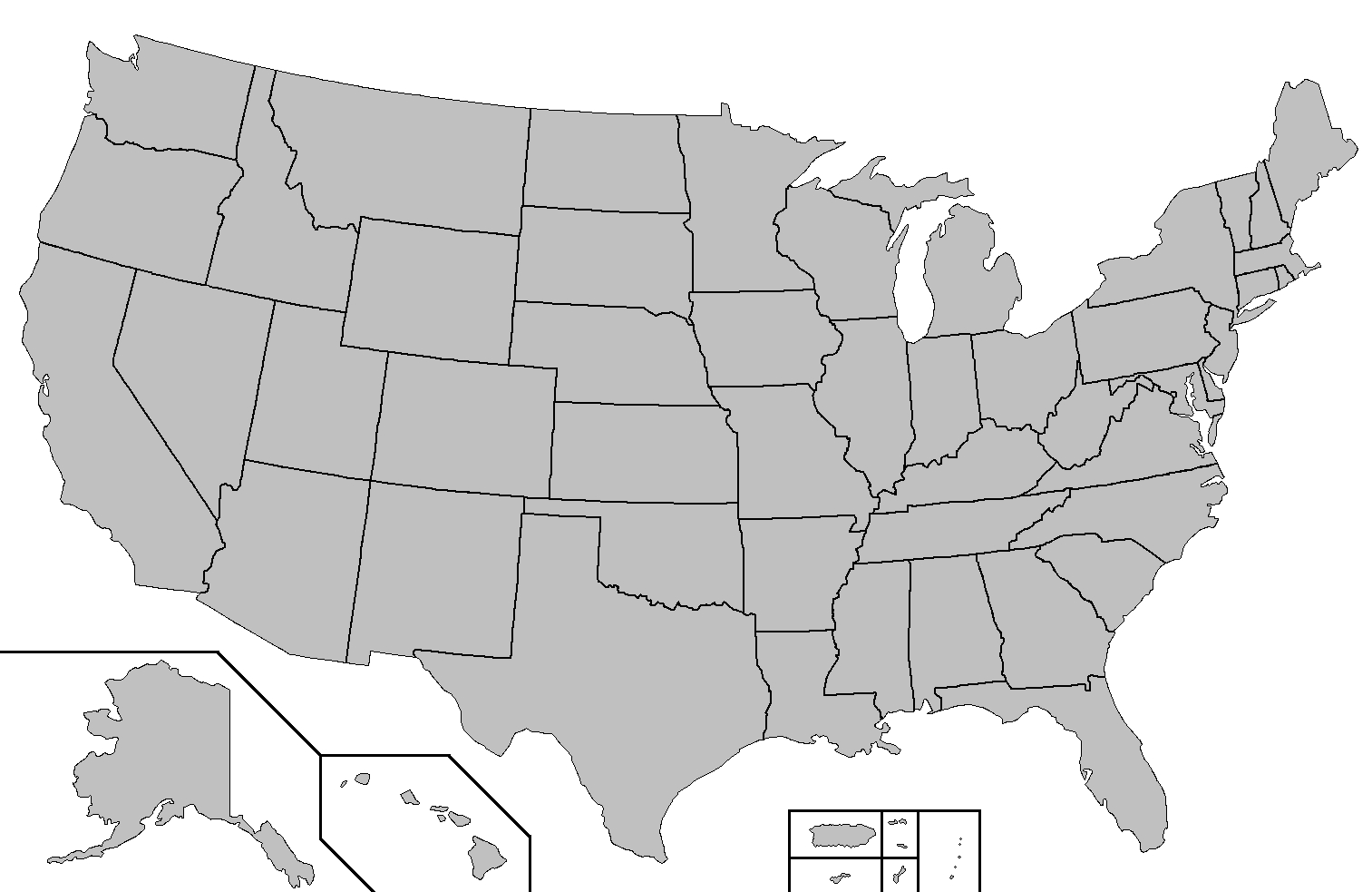 File:blank Map Of The United States - Wikimedia Commons regarding Printable Blank United States Map