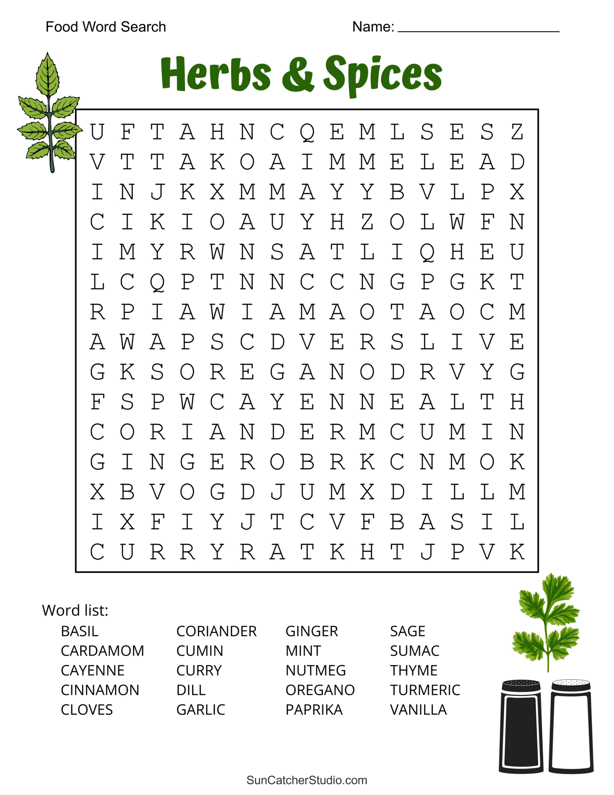 Food Word Search (Free Printable Puzzles) – Free Printables for Printable Word Searches For Seniors