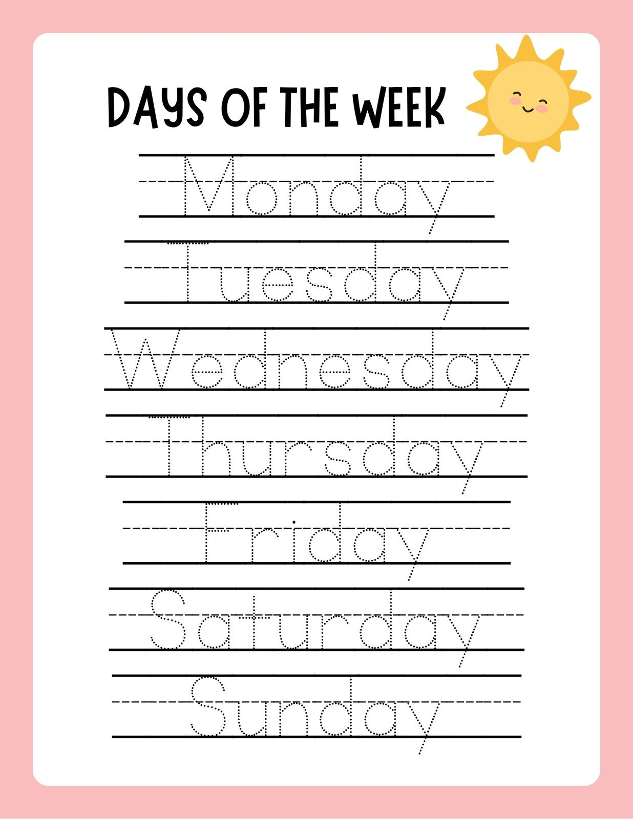 Free Custom Printable Handwriting Worksheet Templates | Canva regarding Free Printable Handwriting Worksheets